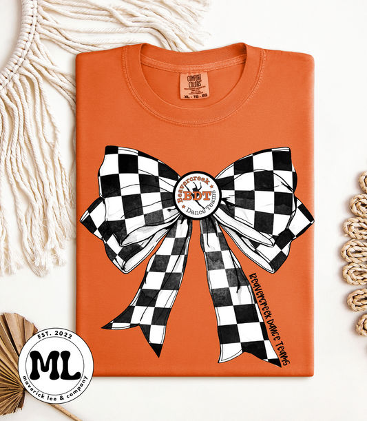 Beavercreek dance team checkered bow