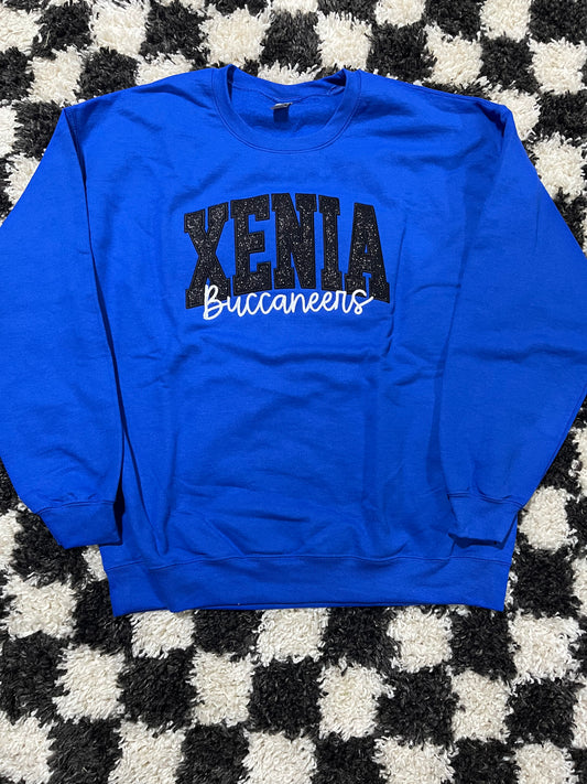 L Xenia Buccaneers embroidery sweatshirt in stock