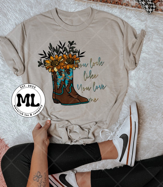 Floral boots - love me