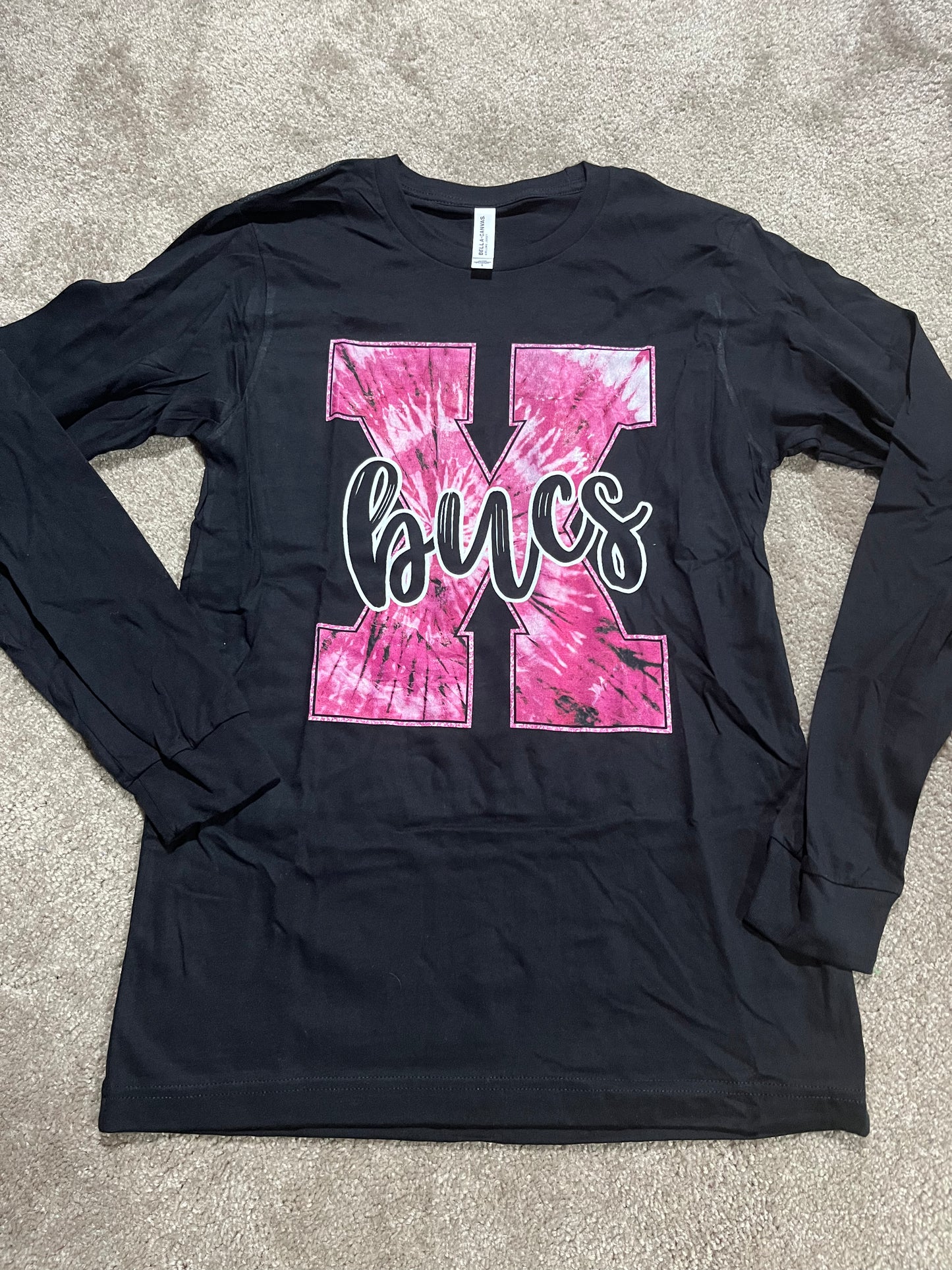 Greeneview pink tie-dye long sleeve