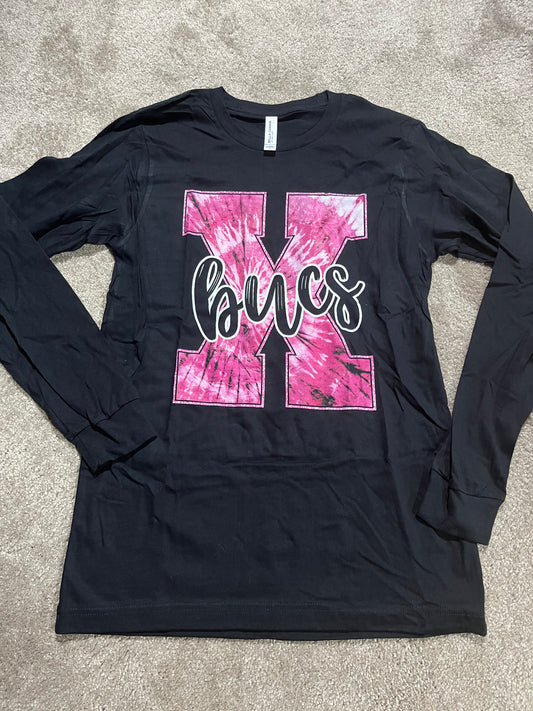 Xenia pink tie-dye long sleeve