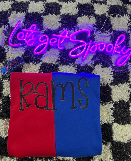 XL Rams split sweatshirt - in stock