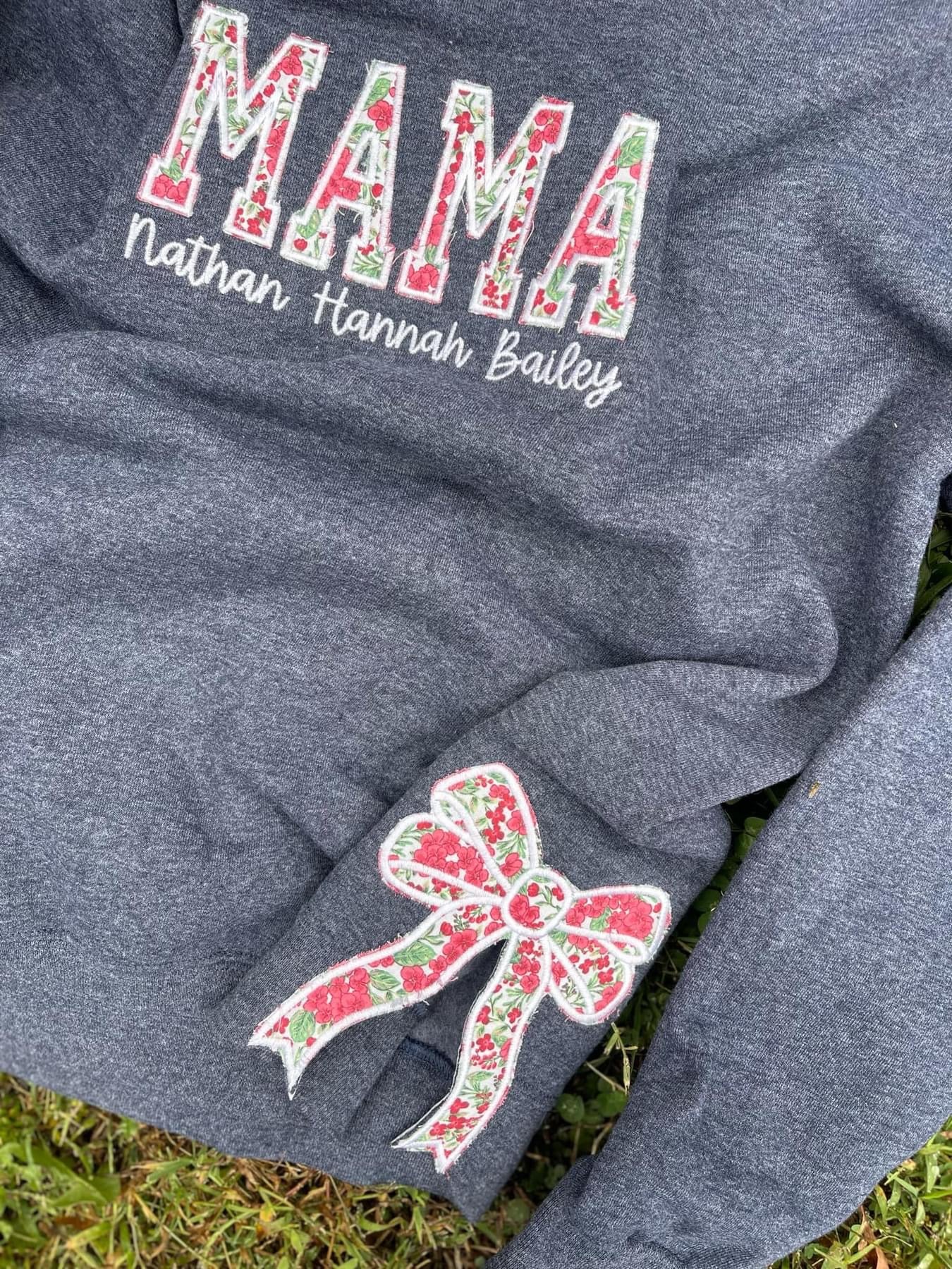 Custom embroidered split sweatshirt