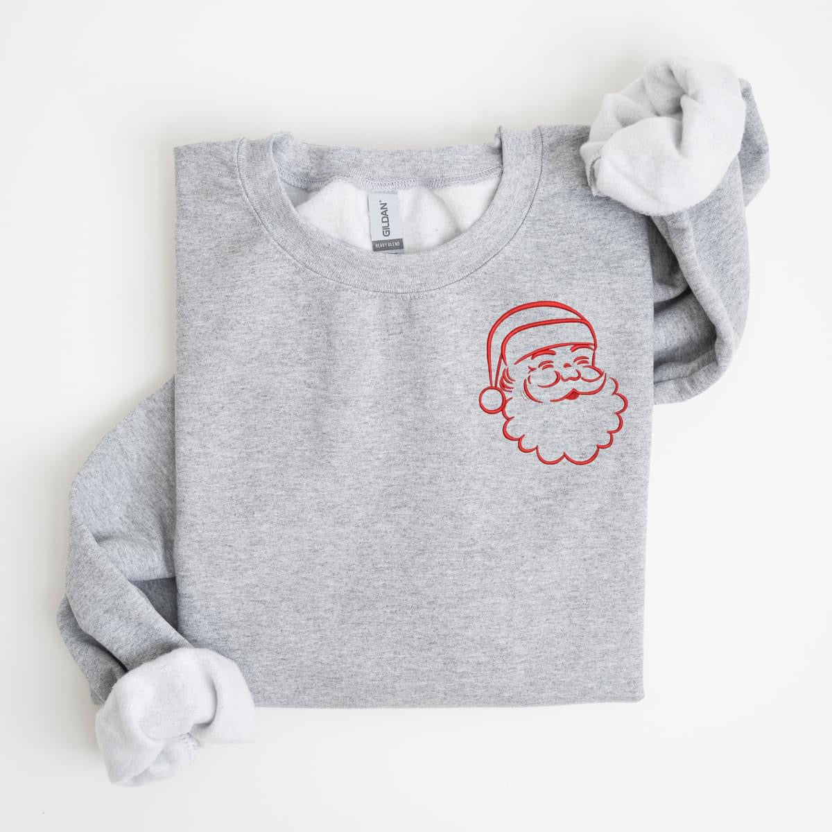 Simple embroidered Santa