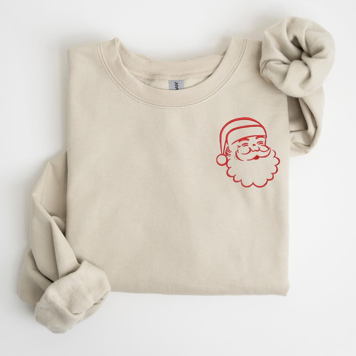 Simple embroidered Santa