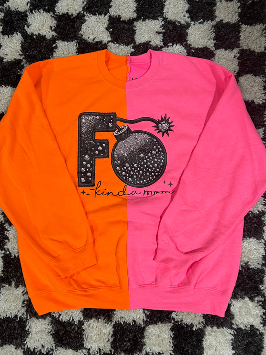 XL split sweatshirt