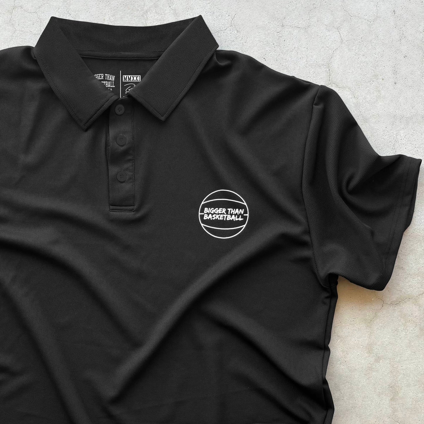 Bigger Than Basketball - Polo - Black
