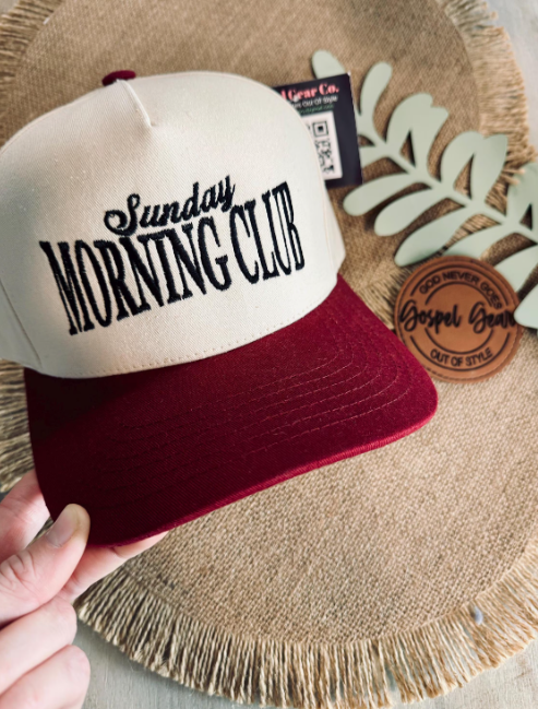 Sunday Morning Club Embroidered Hat