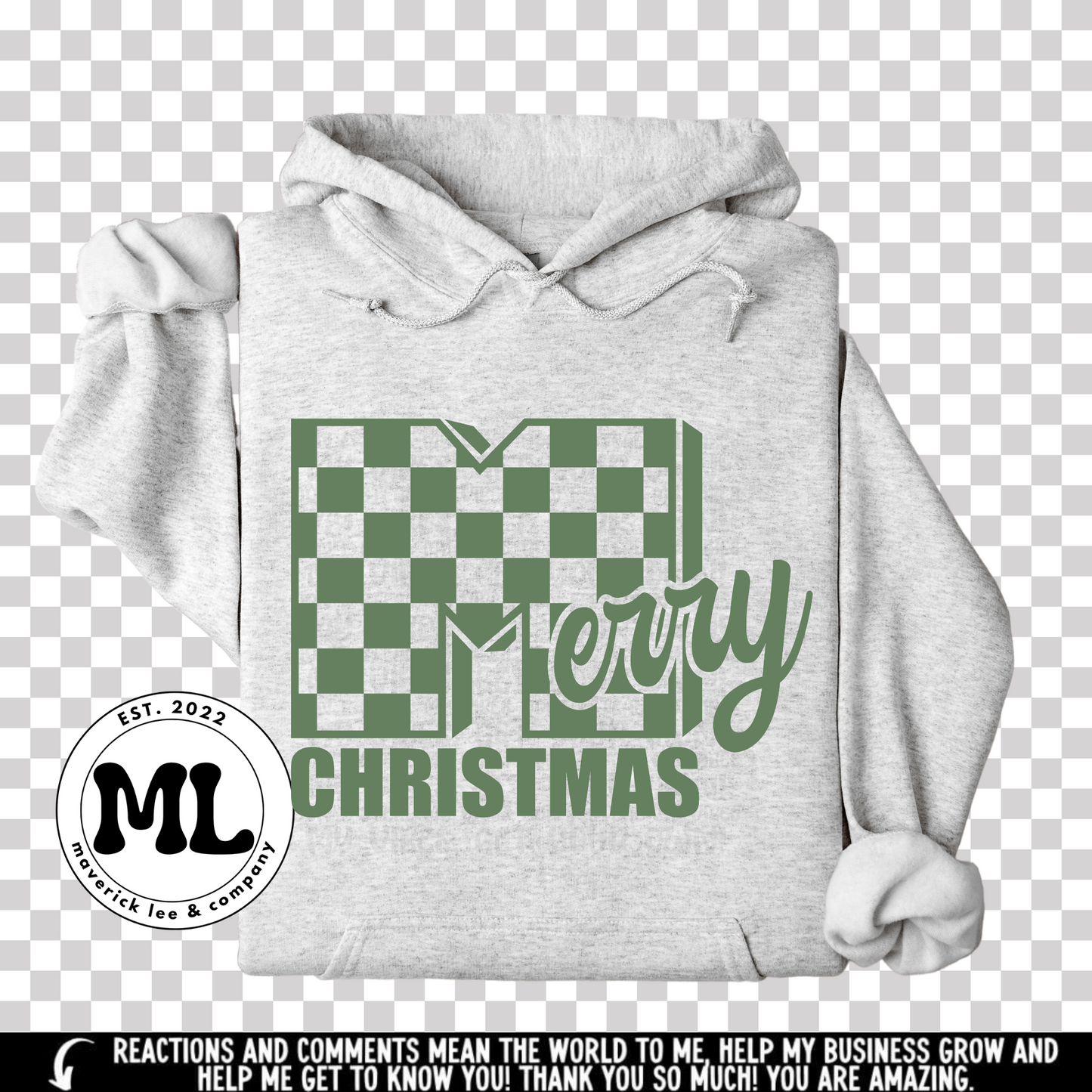 Checkered Merry Christmas