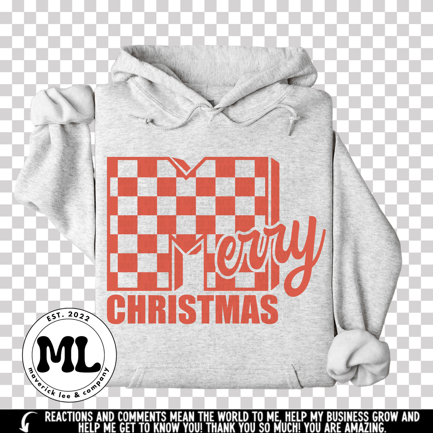 Checkered Merry Christmas