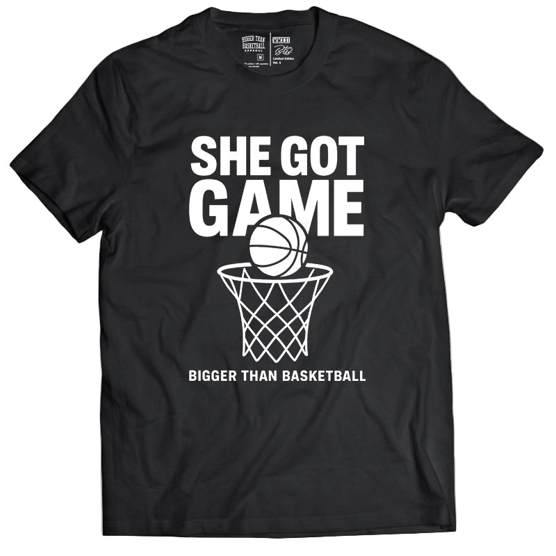 She Got Game - T-Shirt - Black
