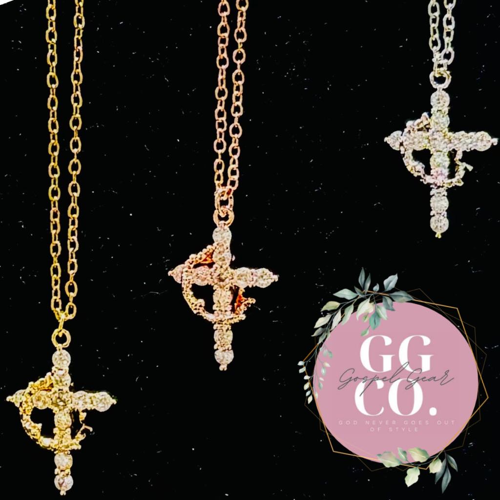 Cross Crown Christian Necklace