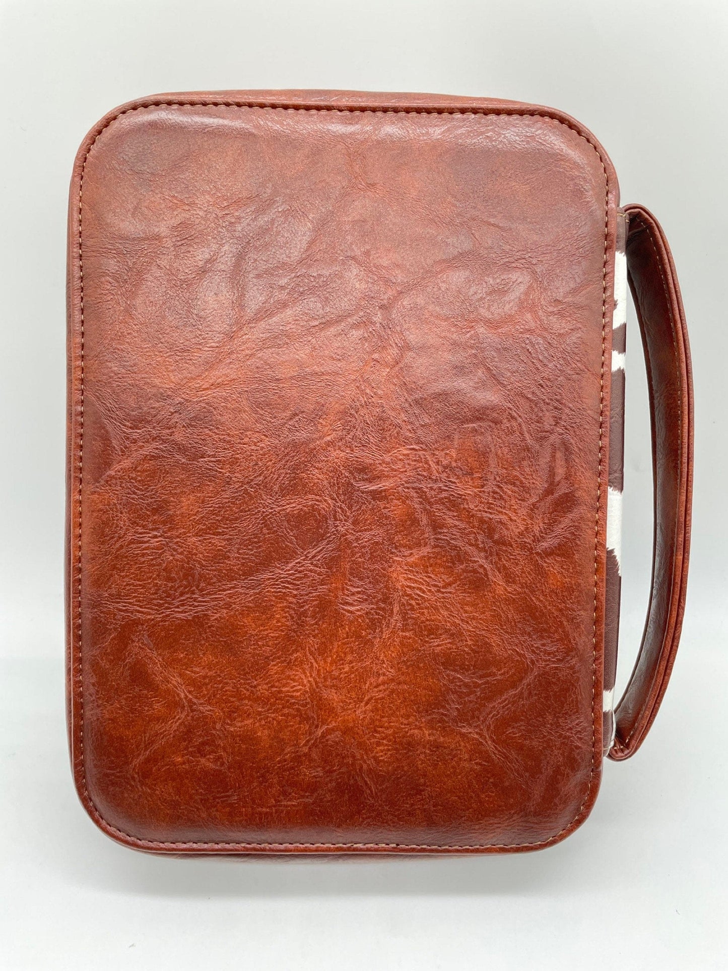Cow Print Bible Case - Christian Bible Case - Western Bible Cover - Leather Bible Cover - Cow Print Bible Cover - Christian Gift
