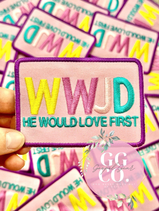 What Would Jesus Do (WWJD) Patch, Christian Hat Patch, Embroidered Patch, Trucker Hat Patch, Iron On, Trendy Hat Patch, Jesus Patch.