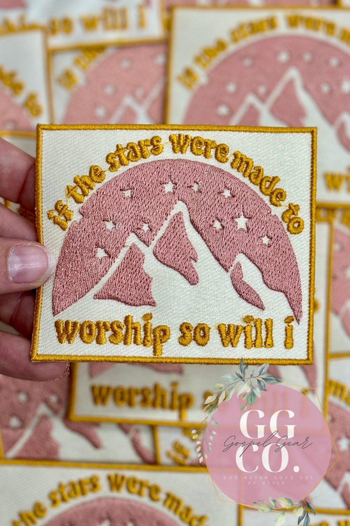 If The Stars Were Made To Worship Patch, Christian Hat Patch, Embroidered Patch, Trucker Hat Patch, Iron On, Trendy Hat Patch, Jesus Patch.