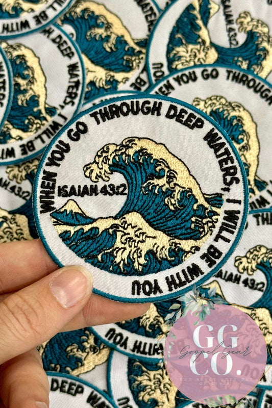 I Will Be With You Patch, Christian Hat Patch, Embroidered Patch, Trucker Hat Patch, Iron On, Trendy Hat Patch, Jesus Patch.