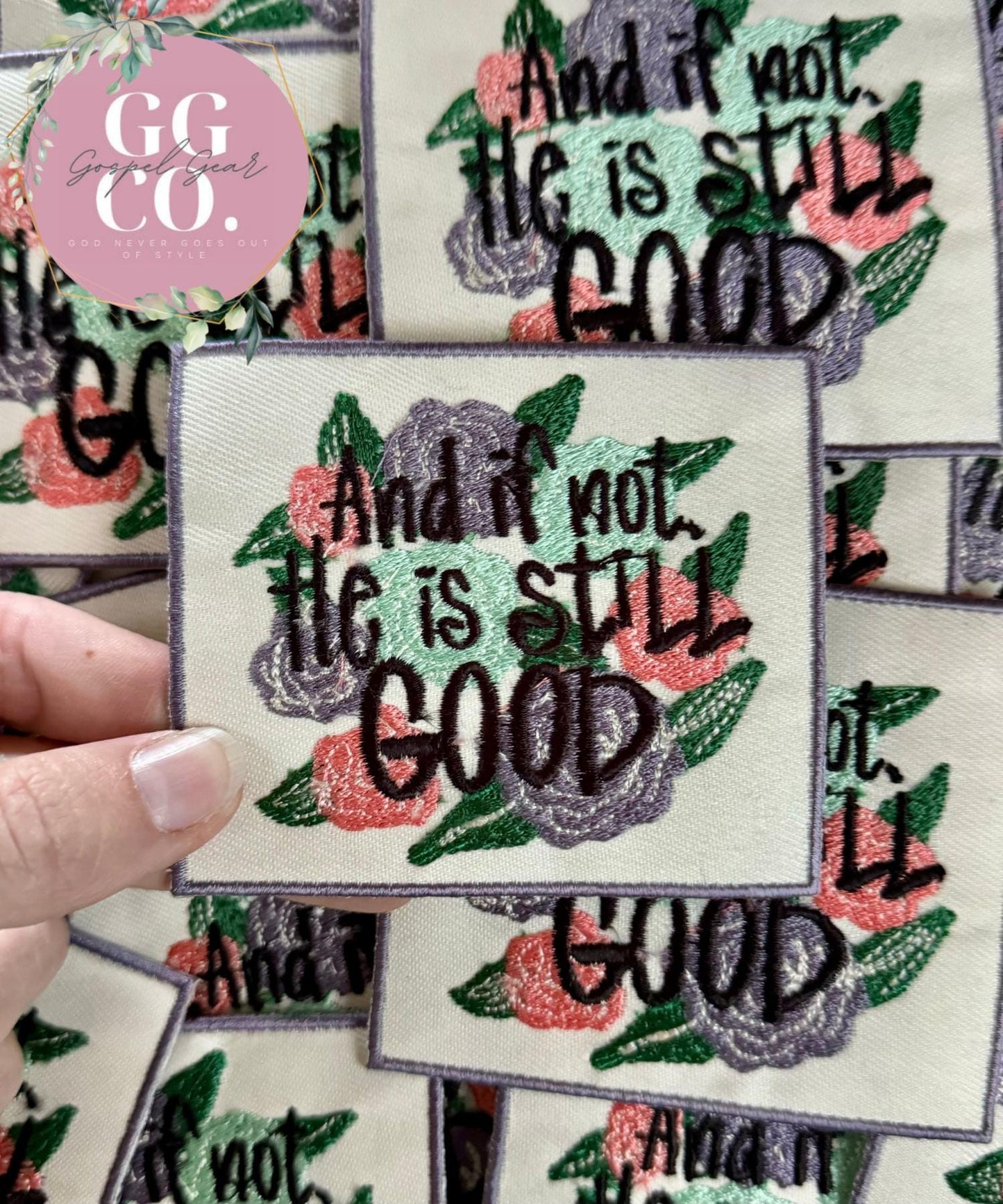 And If Not He Is Still Good Patch, Christian Hat Patch, Embroidered Patch, Trucker Hat Patch, Iron On, Trendy Hat Patch, Jesus Patch.