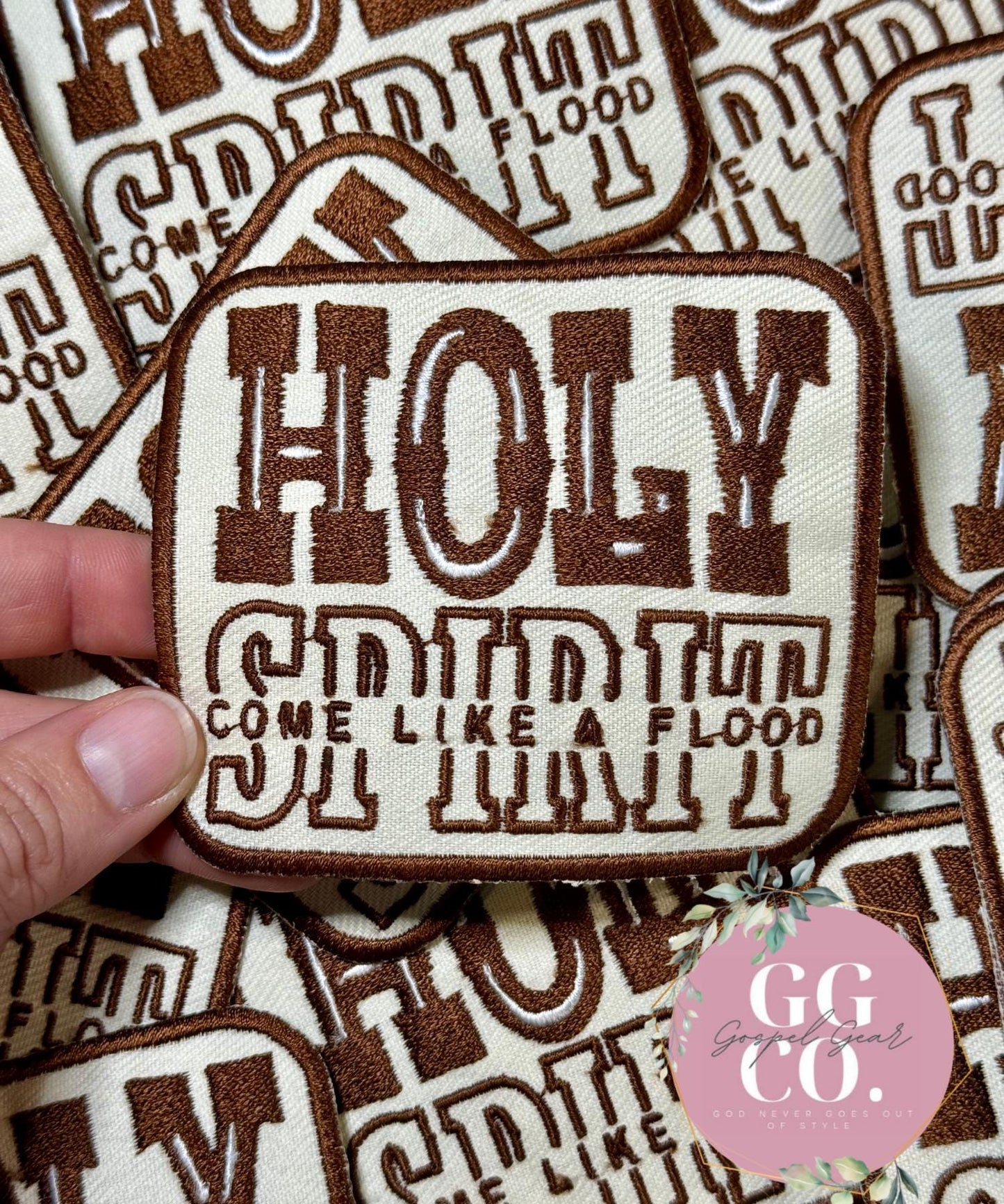 Holy Spirit Patch, Christian Hat Patch, Embroidered Patch, Trucker Hat Patch, Iron On, Trendy Hat Patch, Jesus Patch.