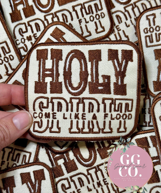 Holy Spirit Patch, Christian Hat Patch, Embroidered Patch, Trucker Hat Patch, Iron On, Trendy Hat Patch, Jesus Patch.