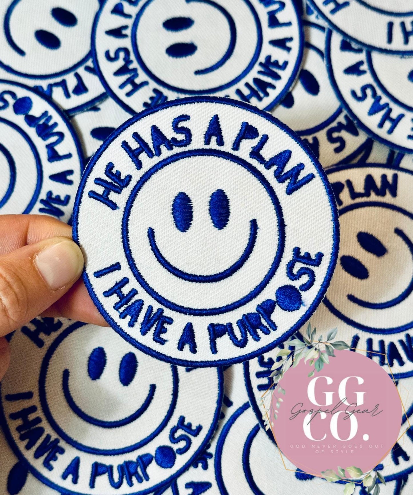 He Has A Plan I Have A Purpose Patch, Christian Hat Patch, Embroidered Patch, Trucker Hat Patch, Iron On, Trendy Hat Patch, Patch