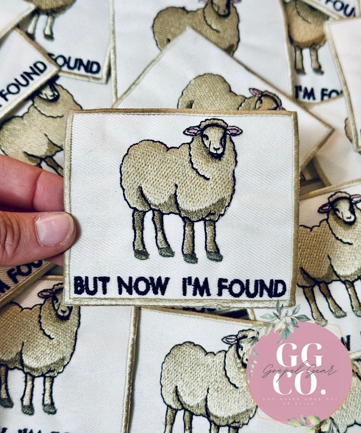 But Now I’m Found Sheep Patch, Christian Hat Patch, Embroidered Patch, Trucker Hat Patch, Iron On, Trendy Hat Patch, Jesus Patch
