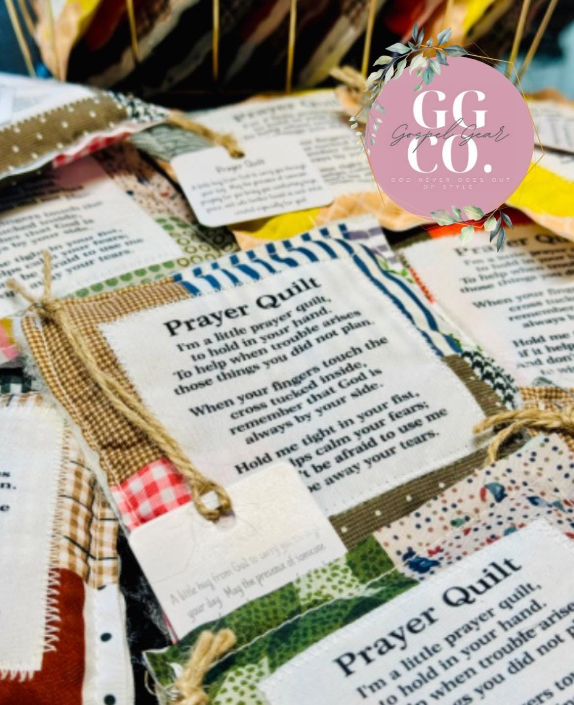 Pocket Prayer Quilt, Prayer Christian Quilt, Faith In Your Hands, Handmade Quilt, Prayer Cloth, Christian Gift