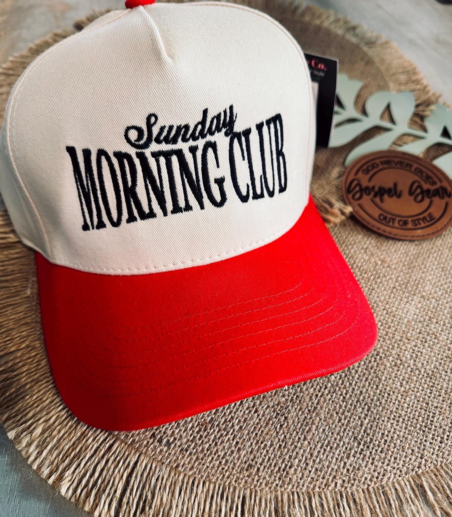 Sunday Morning Club Embroidered Hat