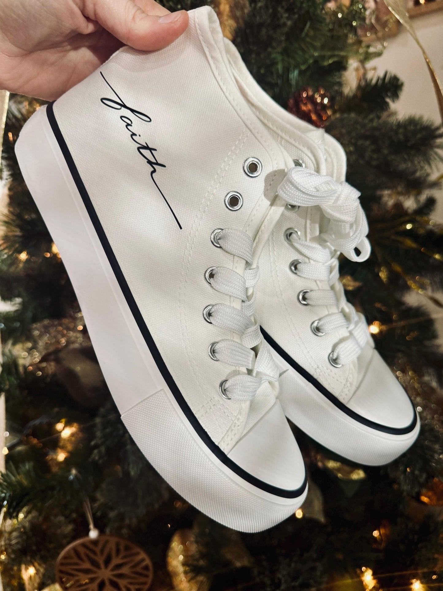 Walk By Faith Canvas Shoes, Christian High Top Shoes, Women High Top Canvas Shoes, Christian Shoes, Christian Gift, Fashion Shoes, Shoes
