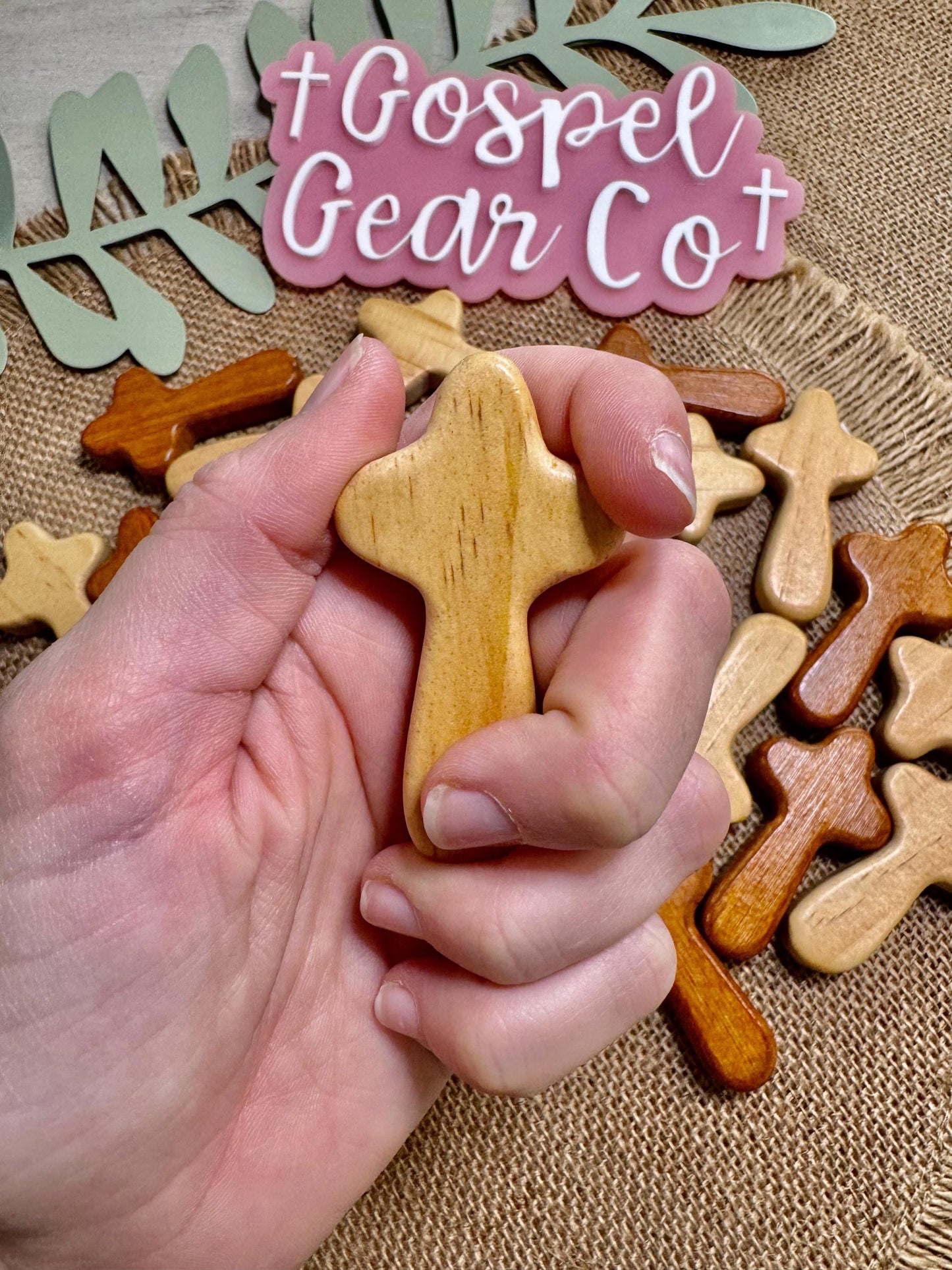 Wood Comfort Cross, Christian Comfort Cross, Handmade Cross, Handheld Cross, Christian Gift, Church Accessories, Wooden Cross, Prayer Cross