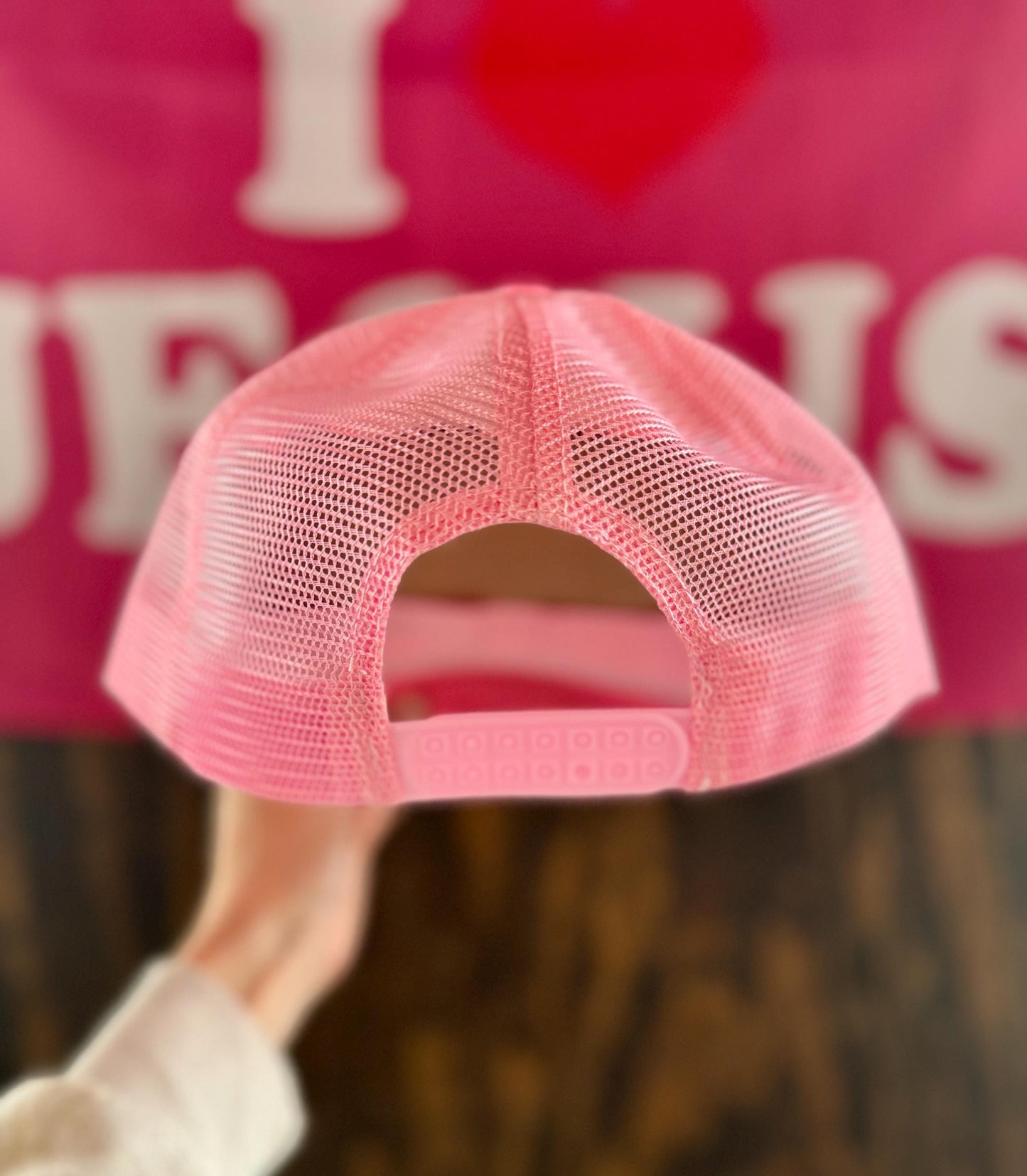 Just A Girl Who Loves Jesus Embroidered Trucker Hat