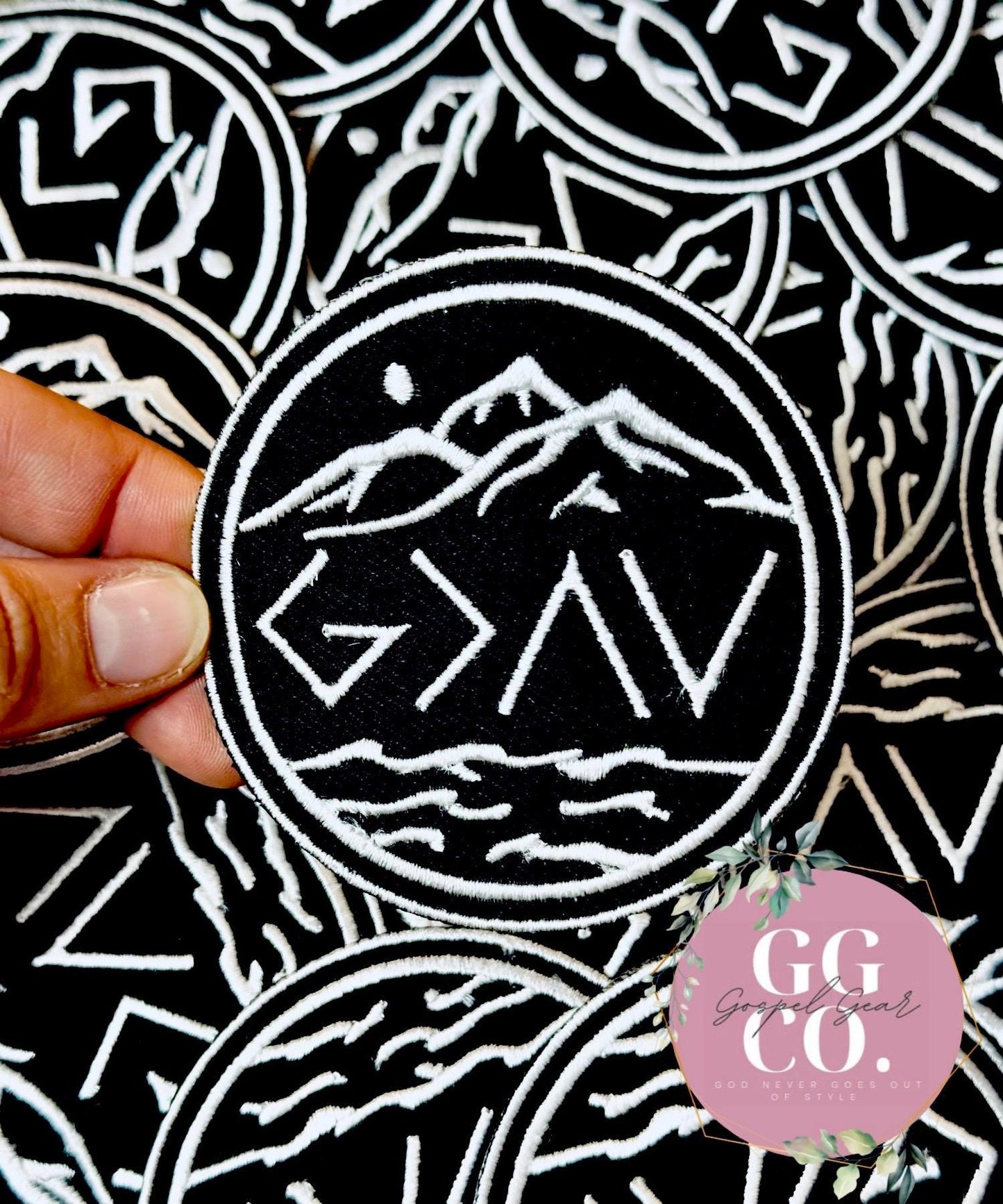 God Is Greater Than The Highs And Lows Patch, Christian Hat Patch, Embroidered Patch, Trucker Hat Patch, Iron On, Trendy Hat Patch, Patch