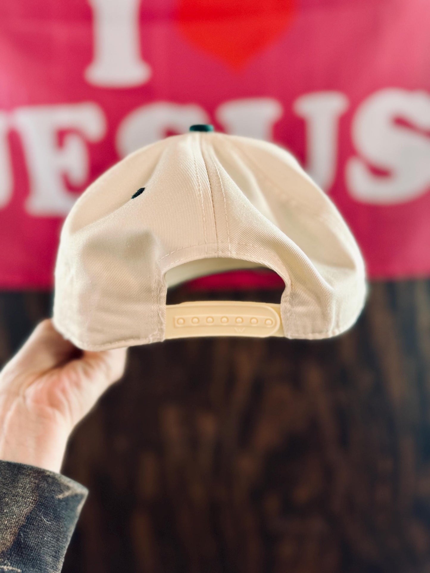 By His Grace Bow Embroidered Hat