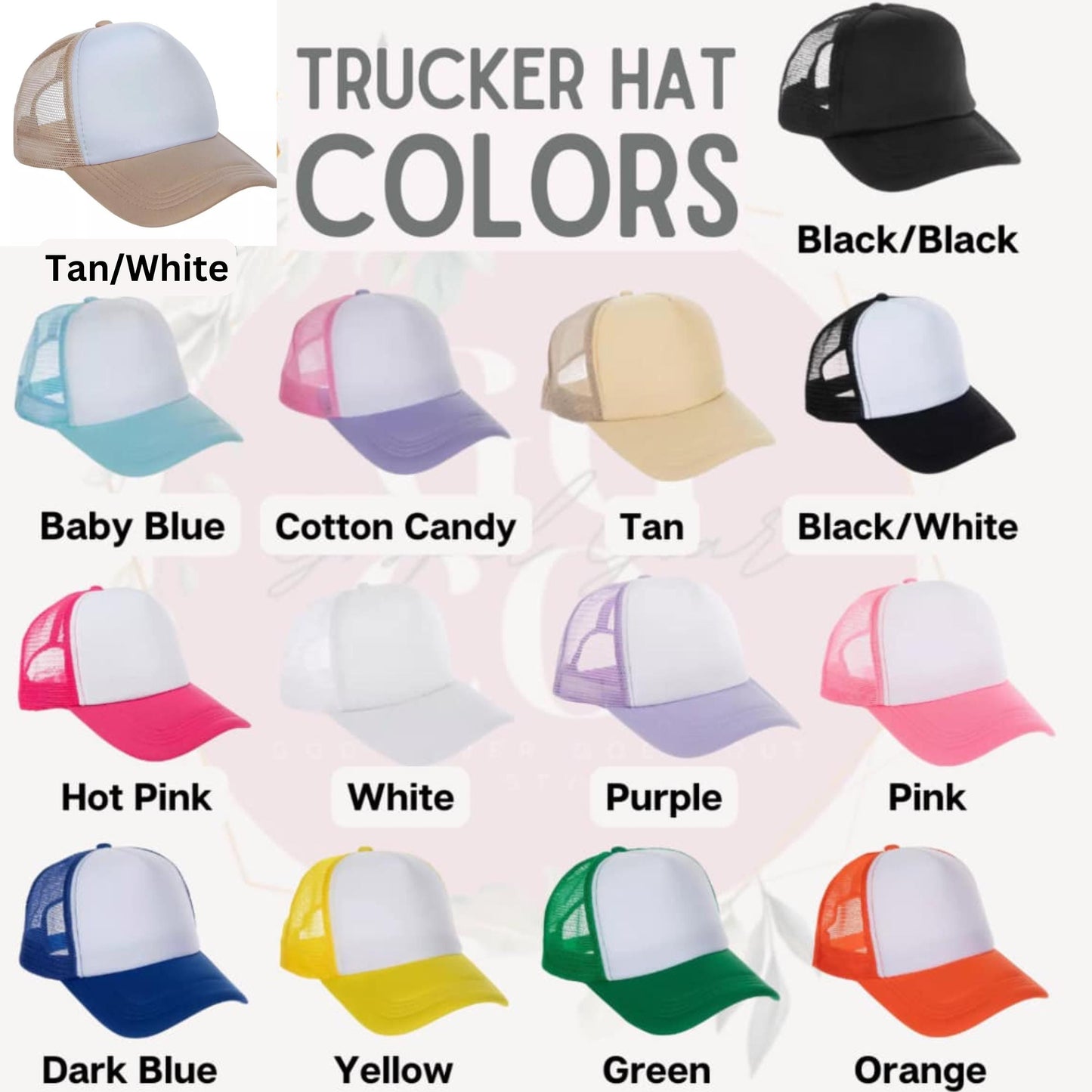 Three Nails Cross Embroidered Foam Trucker Hat
