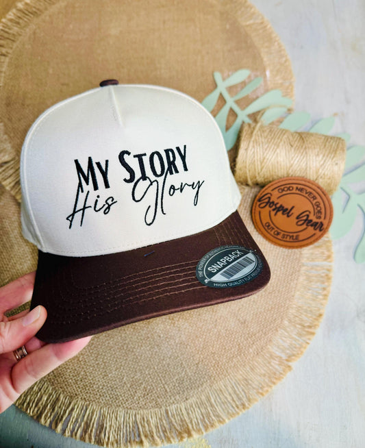 My Story His Glory Embroidered Hat