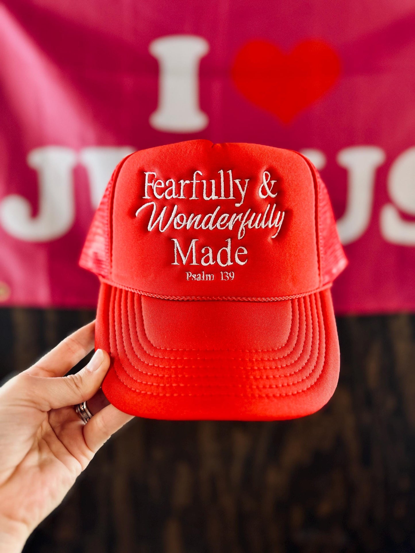 Fearfully And Wonderfully Made Embroidered Foam Trucker Hat