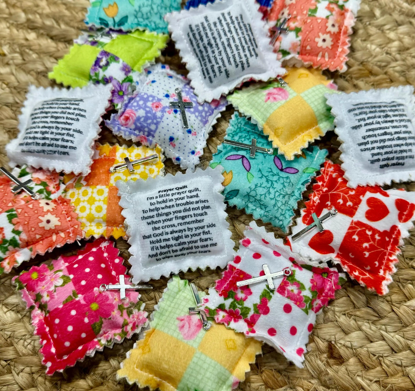 Mini Pocket Prayer Quilt, Prayer Quilt, Pocket Quilt, Quilt Square, Faith In Your Hands, Handmade Quilt, Prayer Cloth, Christian Gift