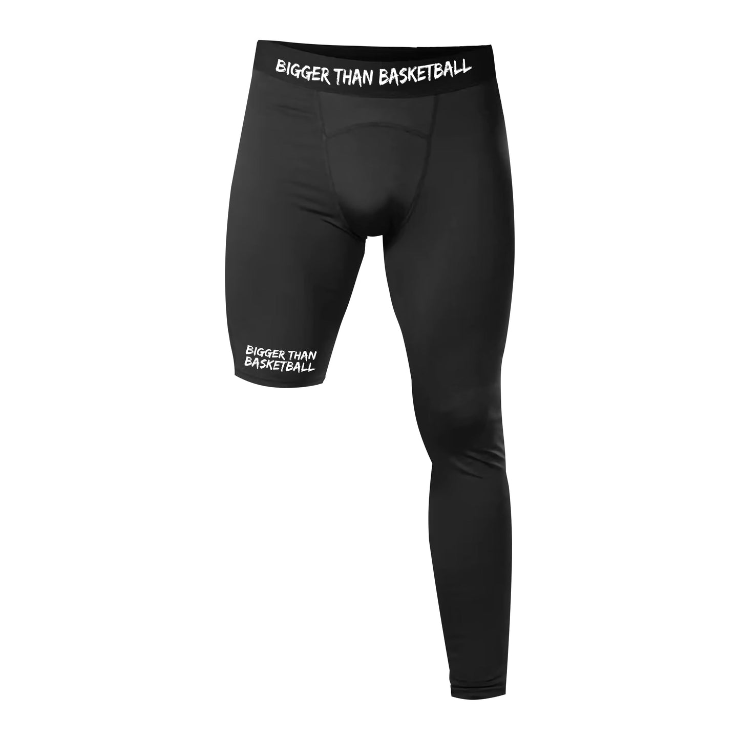 Single-Leg Compression Tights - Left - Black
