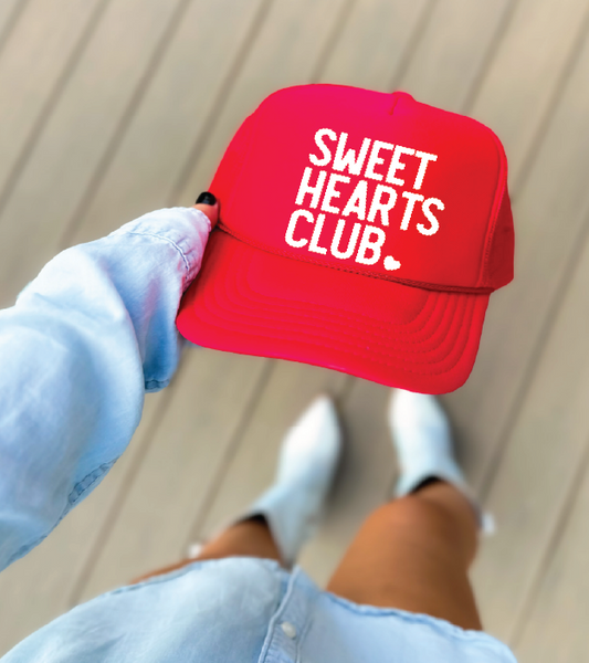 Sweethearts Club - UNISEX Red Foam Trucker Hat